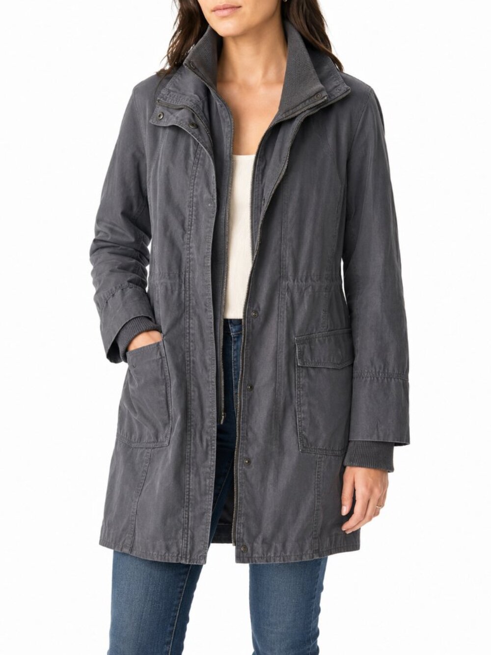 ONLY Limitless Jeffery Utility Jacket Grey Size Small